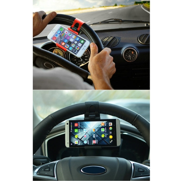 HAWEEL Universal Car Steering Wheel Phone Mount Holder, HK Stock Black, AE Stock Black, AE Stock Red, Phone Mount Holder, CN Stock Red, US Stock Black, US Stock Red, UK Stock Black, UK Stock Red