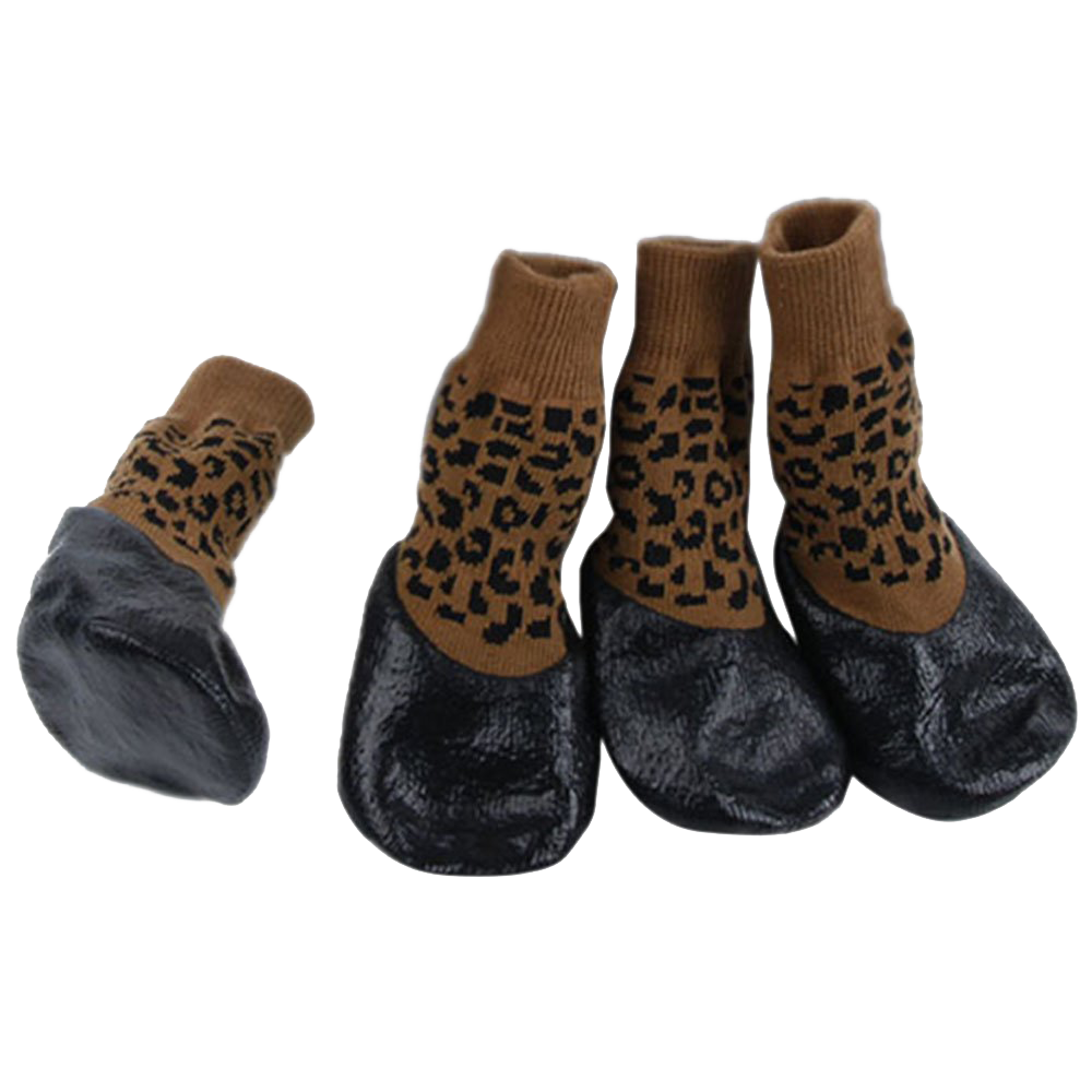Black Water Proofing Dog Boots Pet Shoes Dogs Snow Booties