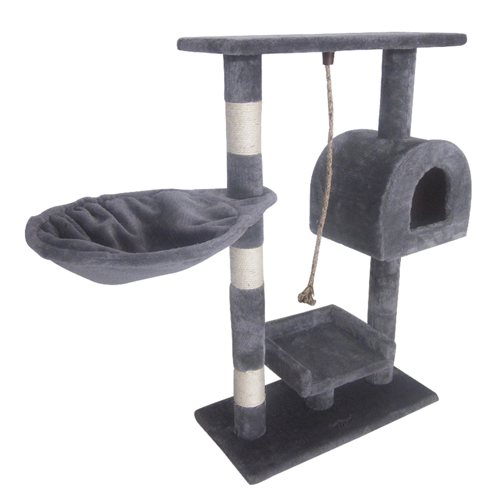Leopet Kbm001 2grau Cat Tree Scratching Post Kitten Climbing Excercise
