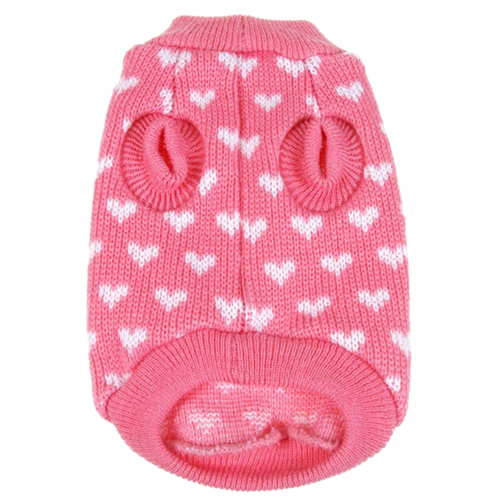 Silvercell Pets Puppy Dogs Clothes Jacket Little Heart Knit Sweater Coat
