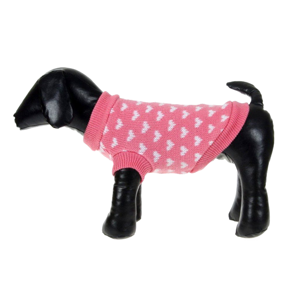 Silvercell Pets Puppy Dogs Clothes Jacket Little Heart Knit Sweater Coat