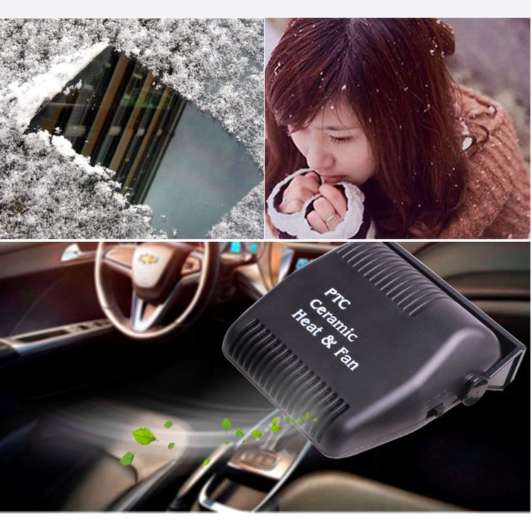 DC 12V 150W Cold and Warm Dual Use Car Auto Vehicle Electronic Heater Fan Car Heaters Windshield Defroster Car Electric Heater Heating Windshield Defroster Demister, Cable Length: 120cm, 150W