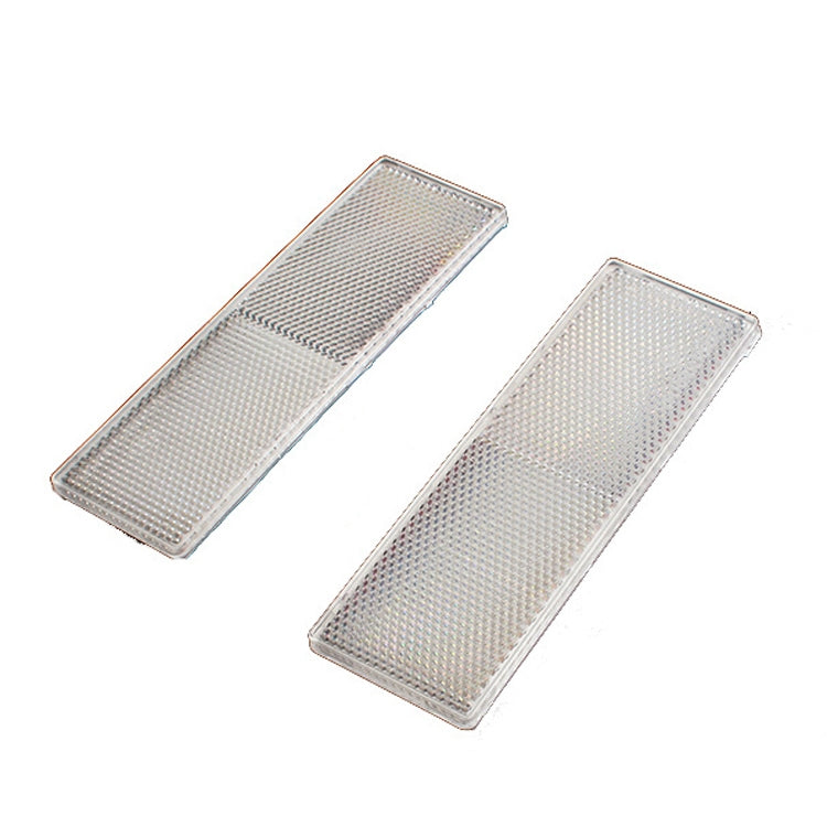 50 PCS Car Body Reflective Stickers Plastic Reflective Strip Reflector Truck Reflective Tablet, Nonporous, With Holes