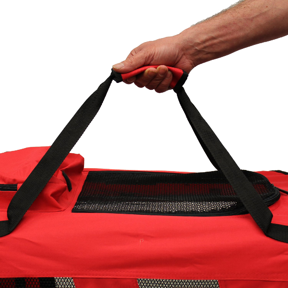 Mool Lightweight Fabric Pet Carrier Crate With Fleece Mat And Food Bag
